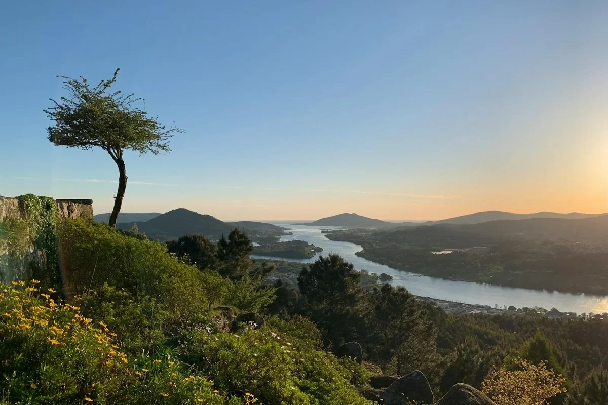Landscape in the Minho region of northern Portugal